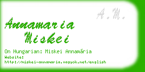 annamaria miskei business card