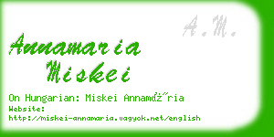 annamaria miskei business card